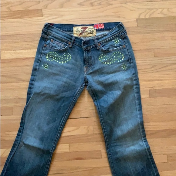 7 For All Mankind Denim - Super cute swavorski crystal jeans